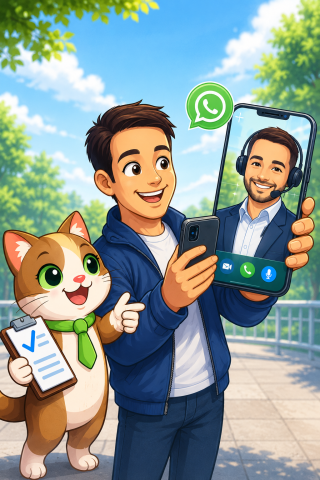 Persona disponible para continuar una solicitud de cotización